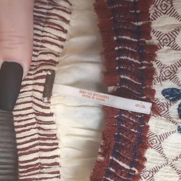 Free People Can’t Stop the Feeling Boho Crop Top S - Picture 4 of 5